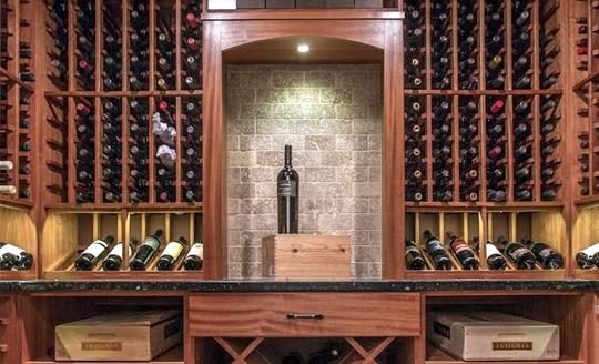 Traditional Wood Wine Cellar