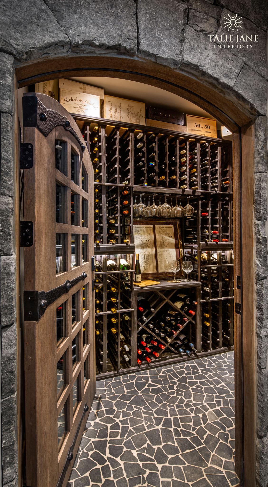 Meticulously Crafted Traditional Wine Cellar