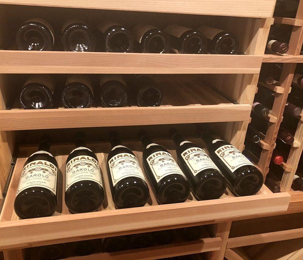 Practical wood wine storage