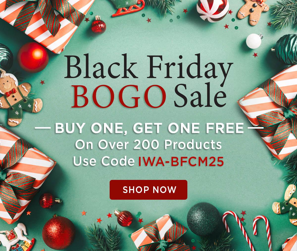 Black Friday BOGO Sale - Use Code IWA-BFCM25