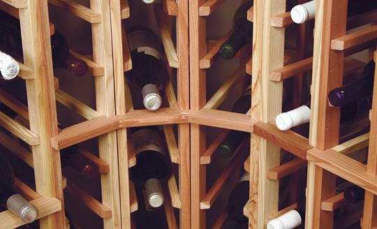 Traditional Wood Wine Cellar