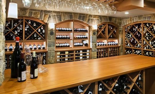 Traditional Wood Wine Cellar