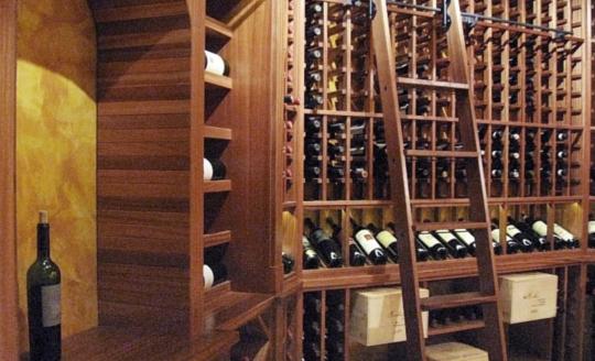 Traditional Wood Wine Cellar