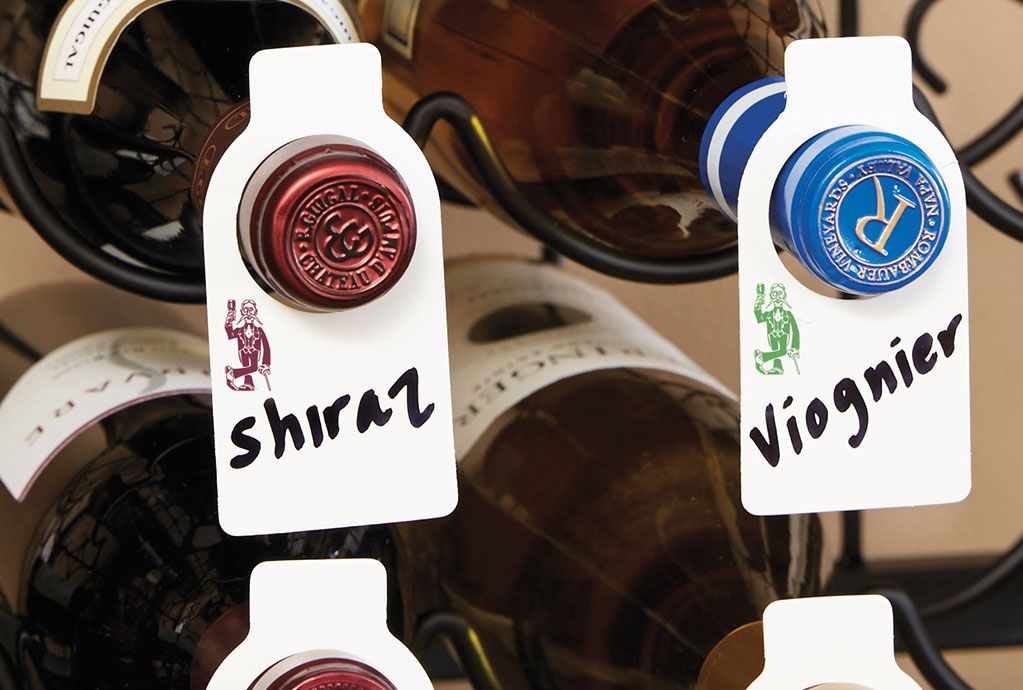 Wine tags for cellar inventory management