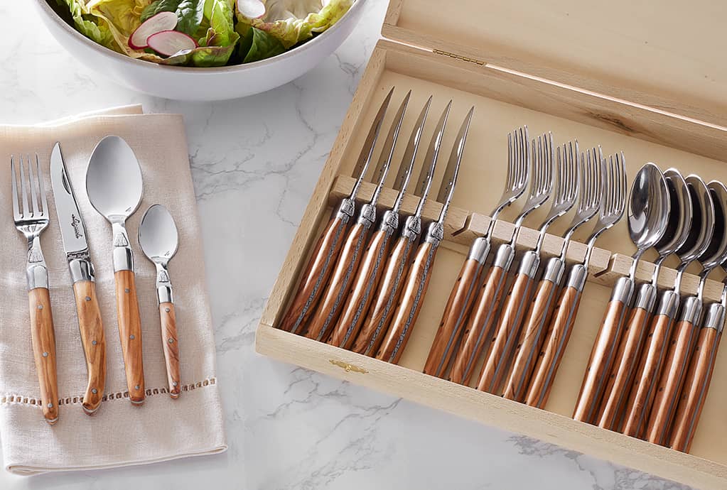 12 Piece Laguiole Flatware Set - Mariniere – BROOK FARM GENERAL STORE