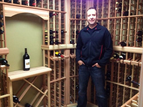 Chris our Happy Wine Cellar Owner New Jersey