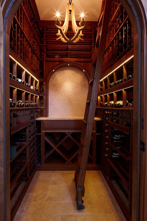 Custom Wine Cellars San Francisco California Arch Completed