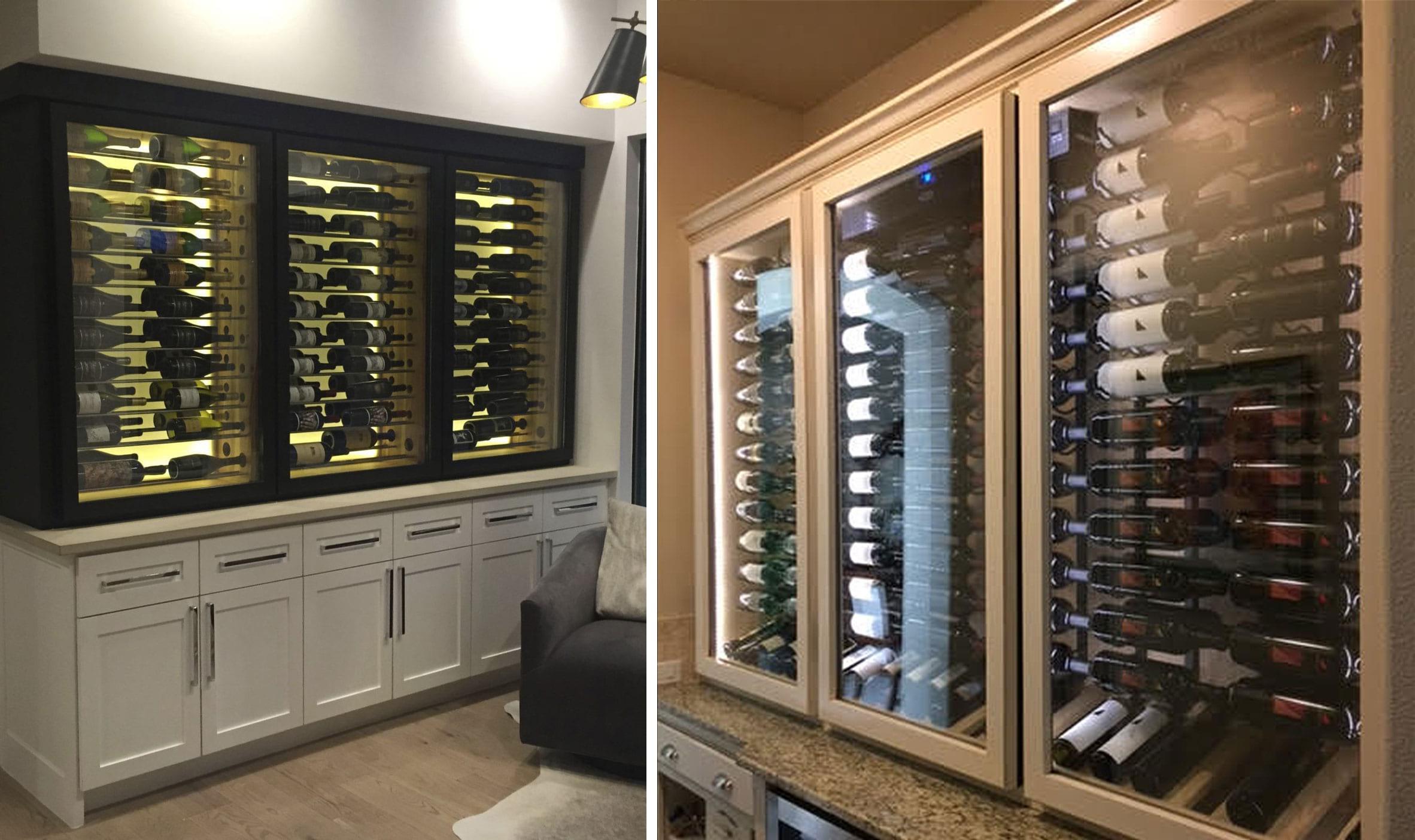 Beautiful custom wine cabinet by IWA Design Center
