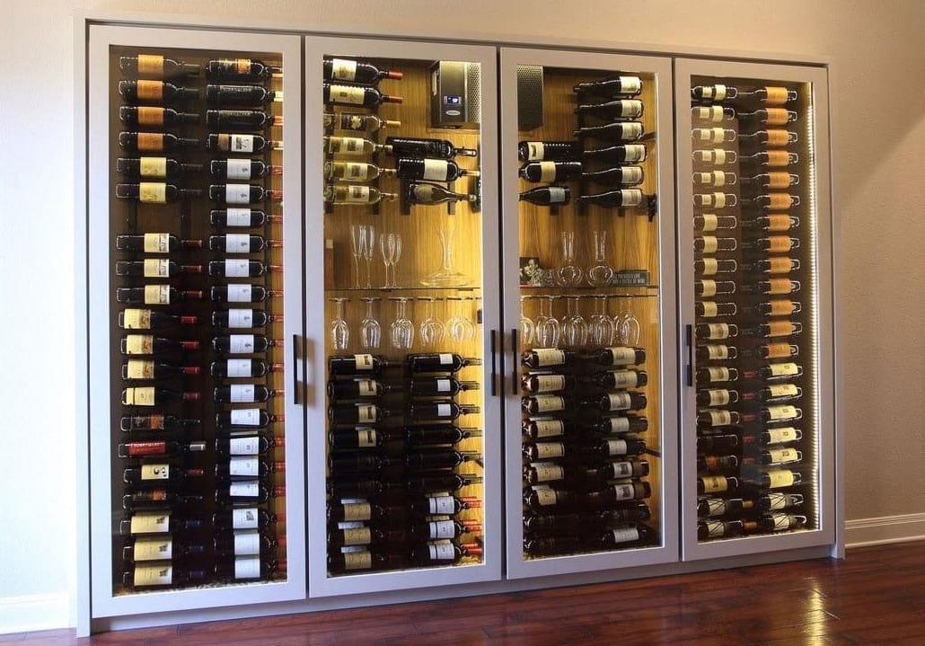 Beautiful custom wine cabinet by IWA Design Center