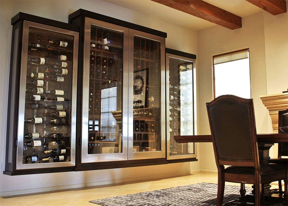Beautiful custom wine cabinet by IWA Design Center