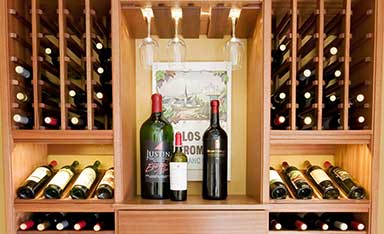 Traditional Wood Wine Cellar