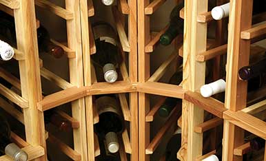Traditional Wood Wine Cellar