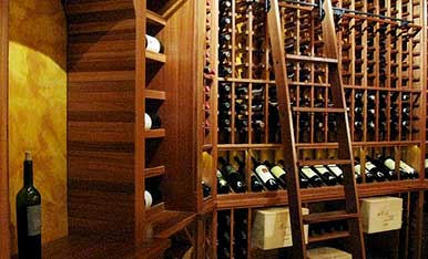 Traditional Wood Wine Cellar