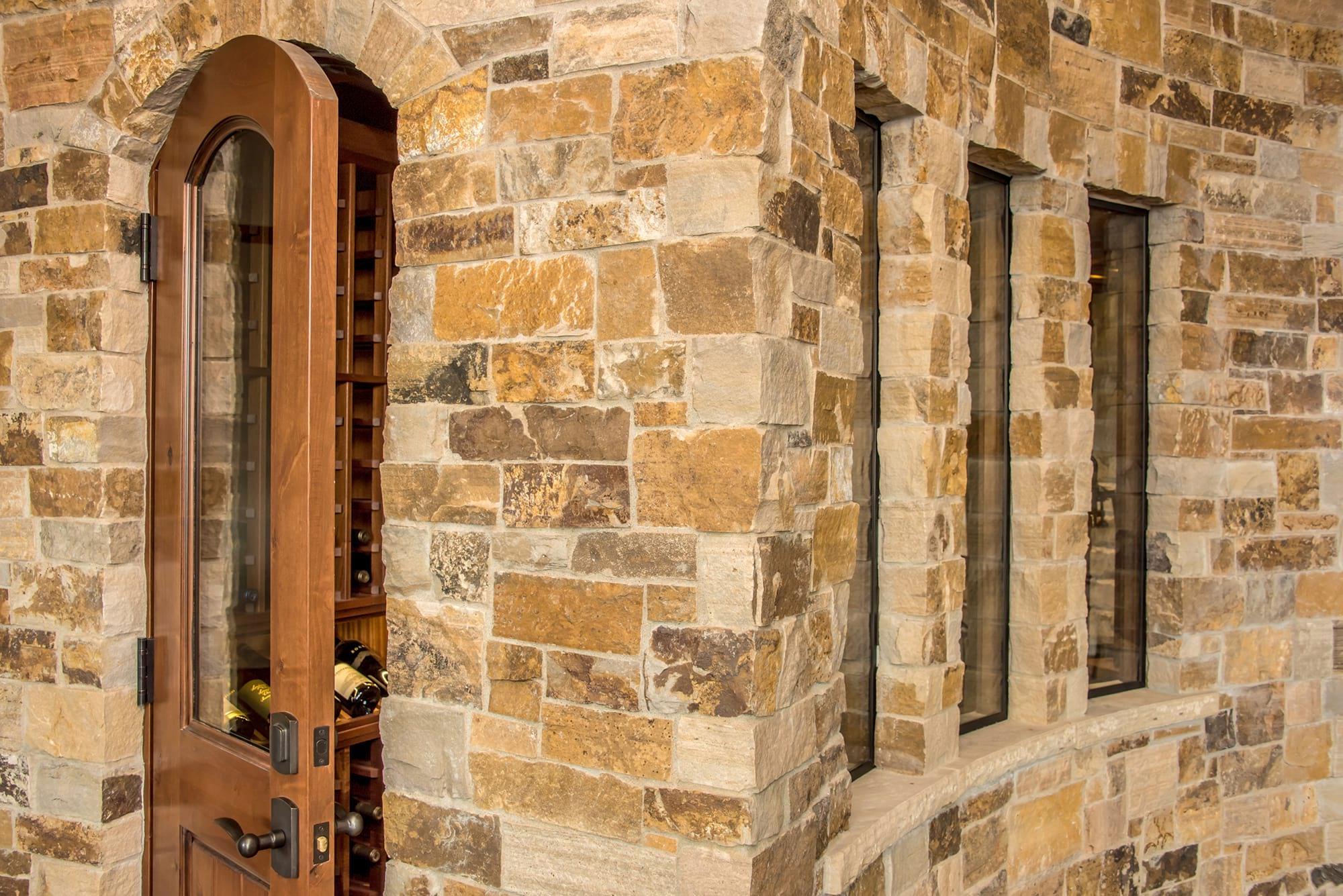 Beautiful Wood Wine Cellar with Display Shelves in Pagosa Springs, Colorado