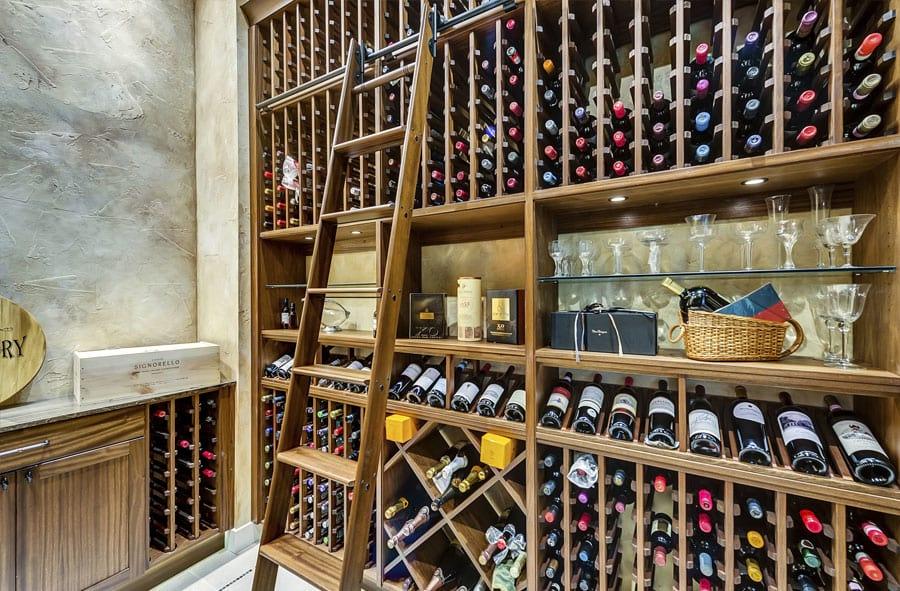 Stunning Cellar with Display Shelves in Plano, Texas