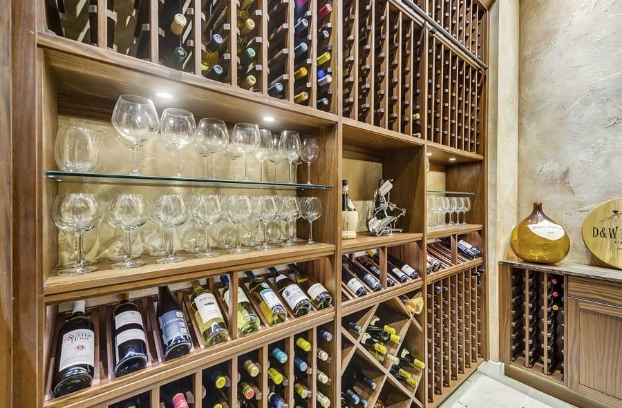 Stunning Cellar with Display Shelves in Plano, Texas