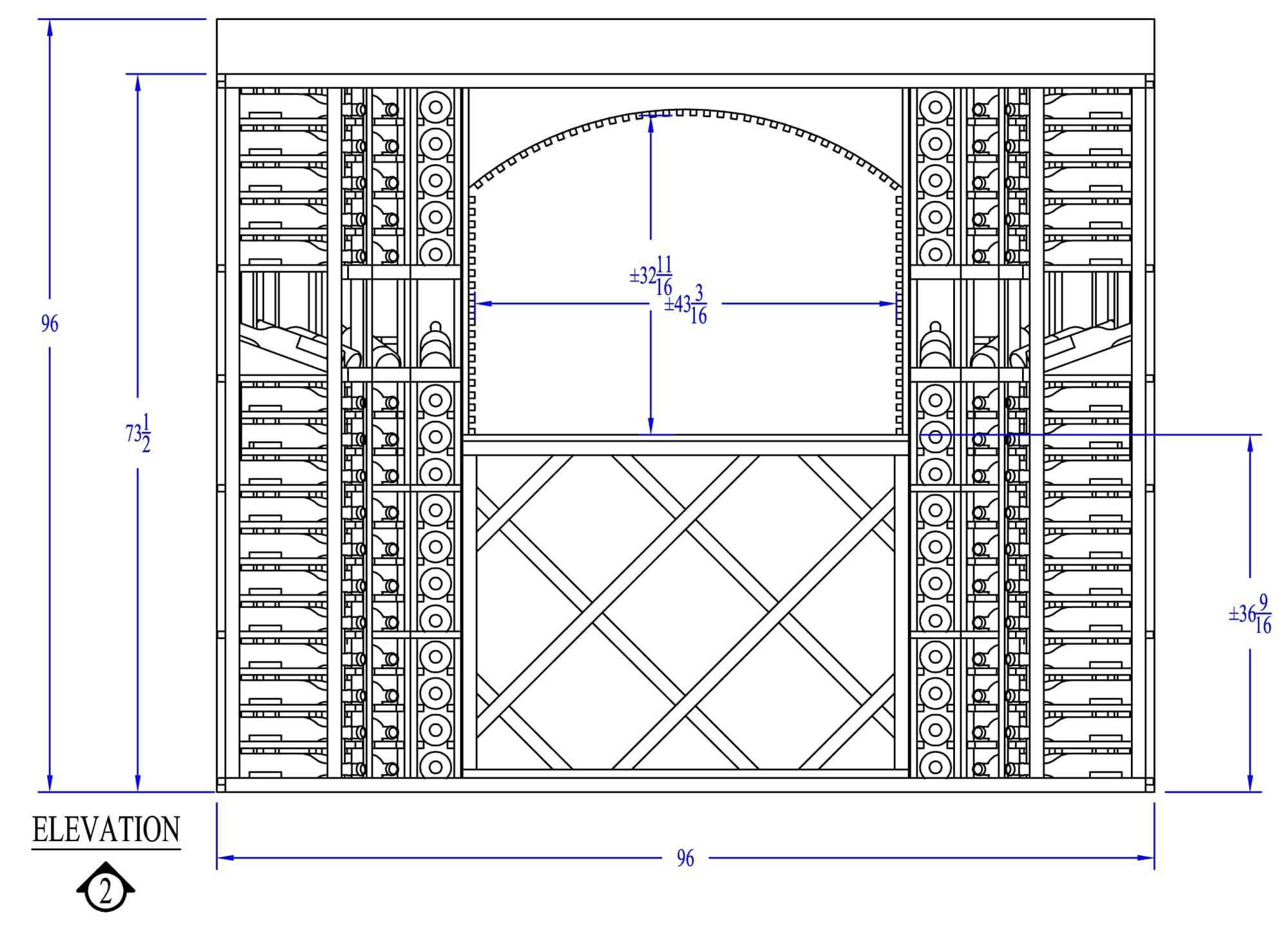 Type 2 Standard Height Wine Cellar Design