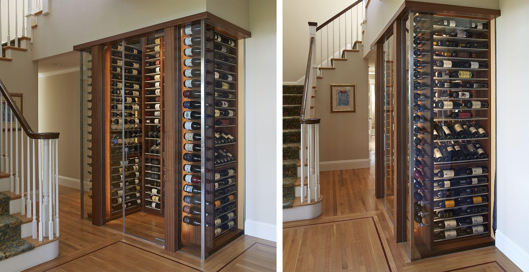 Beautiful custom wine cabinet by IWA Design Center