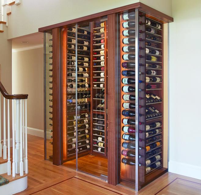 Custom Wood Wine Cellar