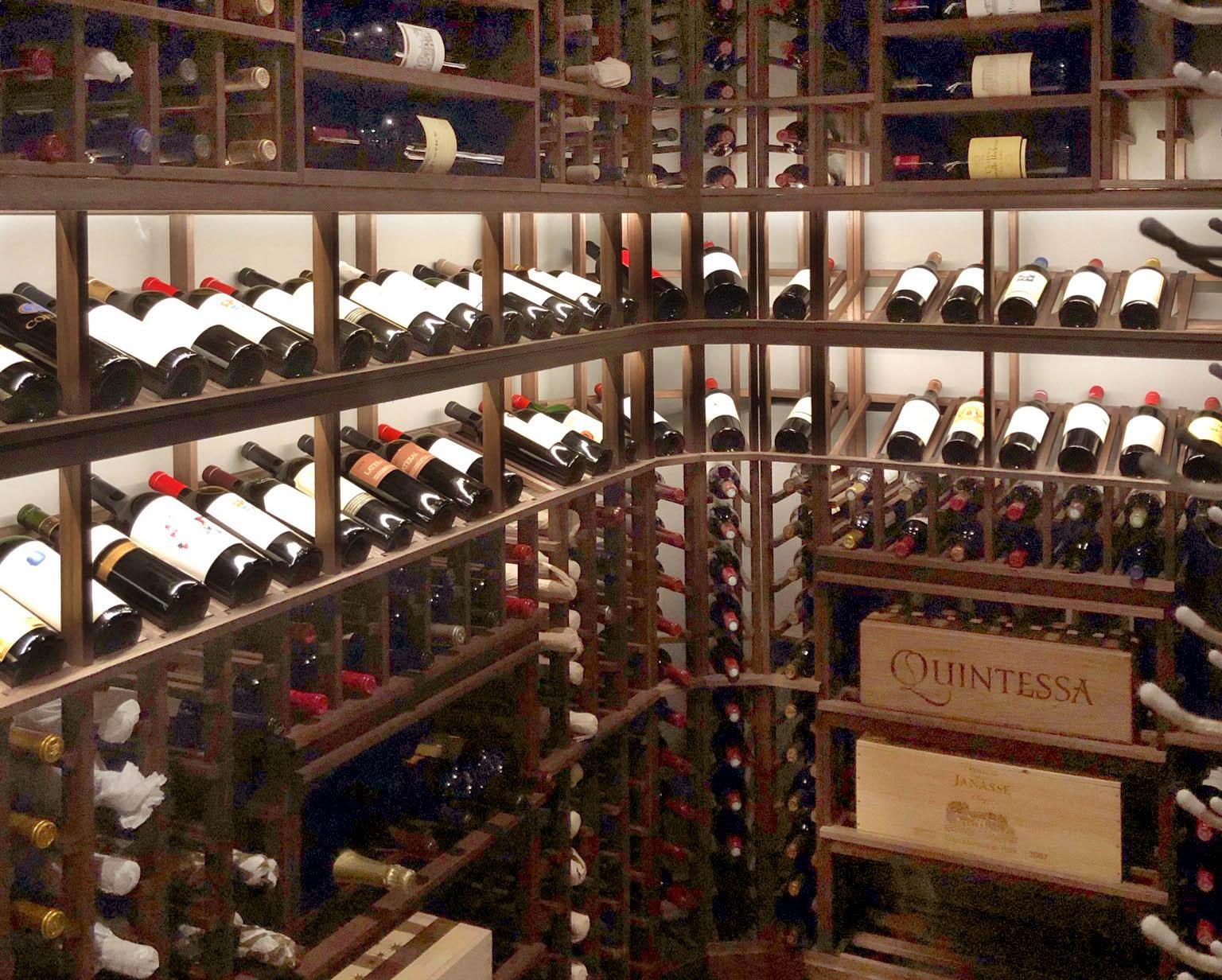 Modern Wine Cellar in Woodside, California