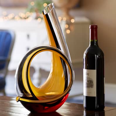 Dramatic Riedel Horn Decanter