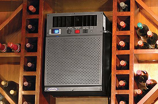 CellarPro Cooling Unit in Wood Wine Racks