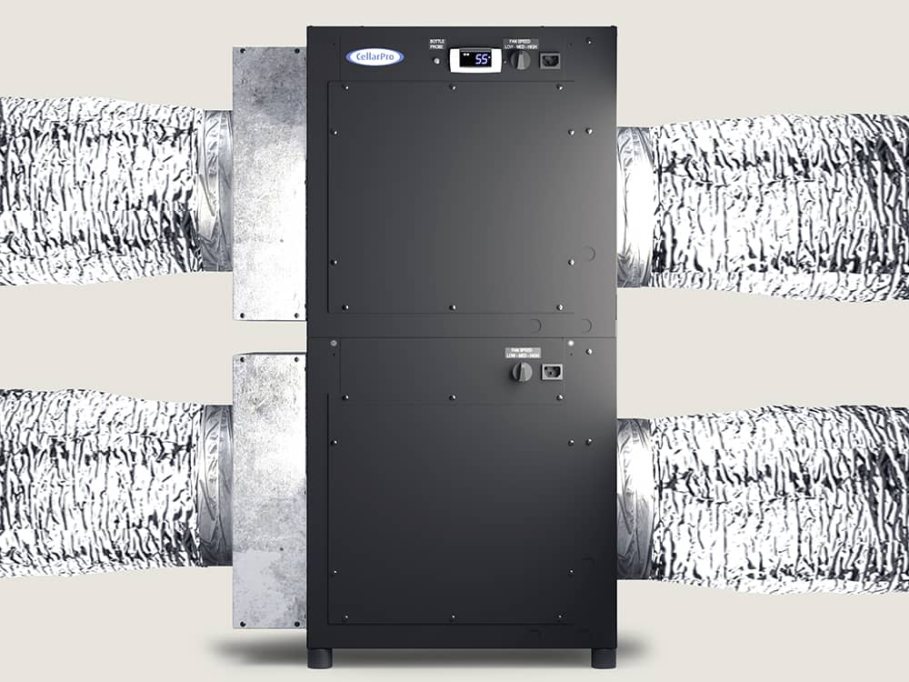 Air Handler cooling system with ducting configuration