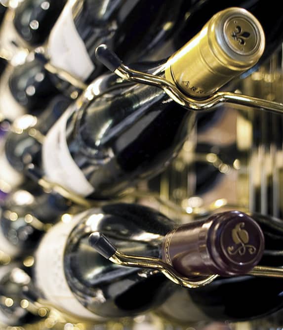 Metal wine racks from VintageView
