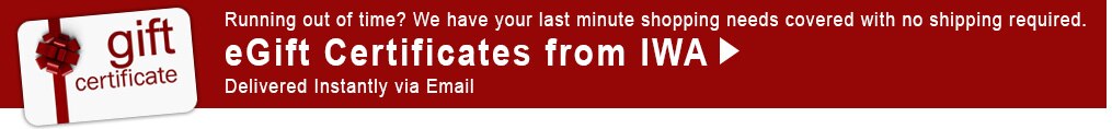 Running out of time? eGift Certificates from IWA are available