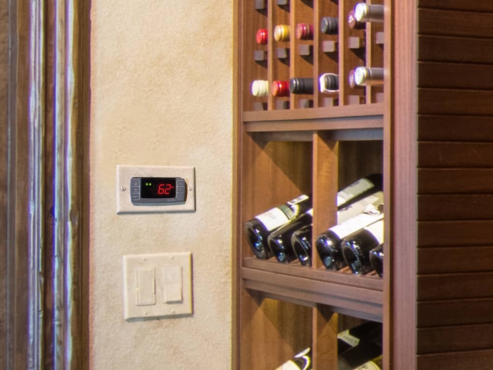 Wine Cellar With Remote Display By Door
