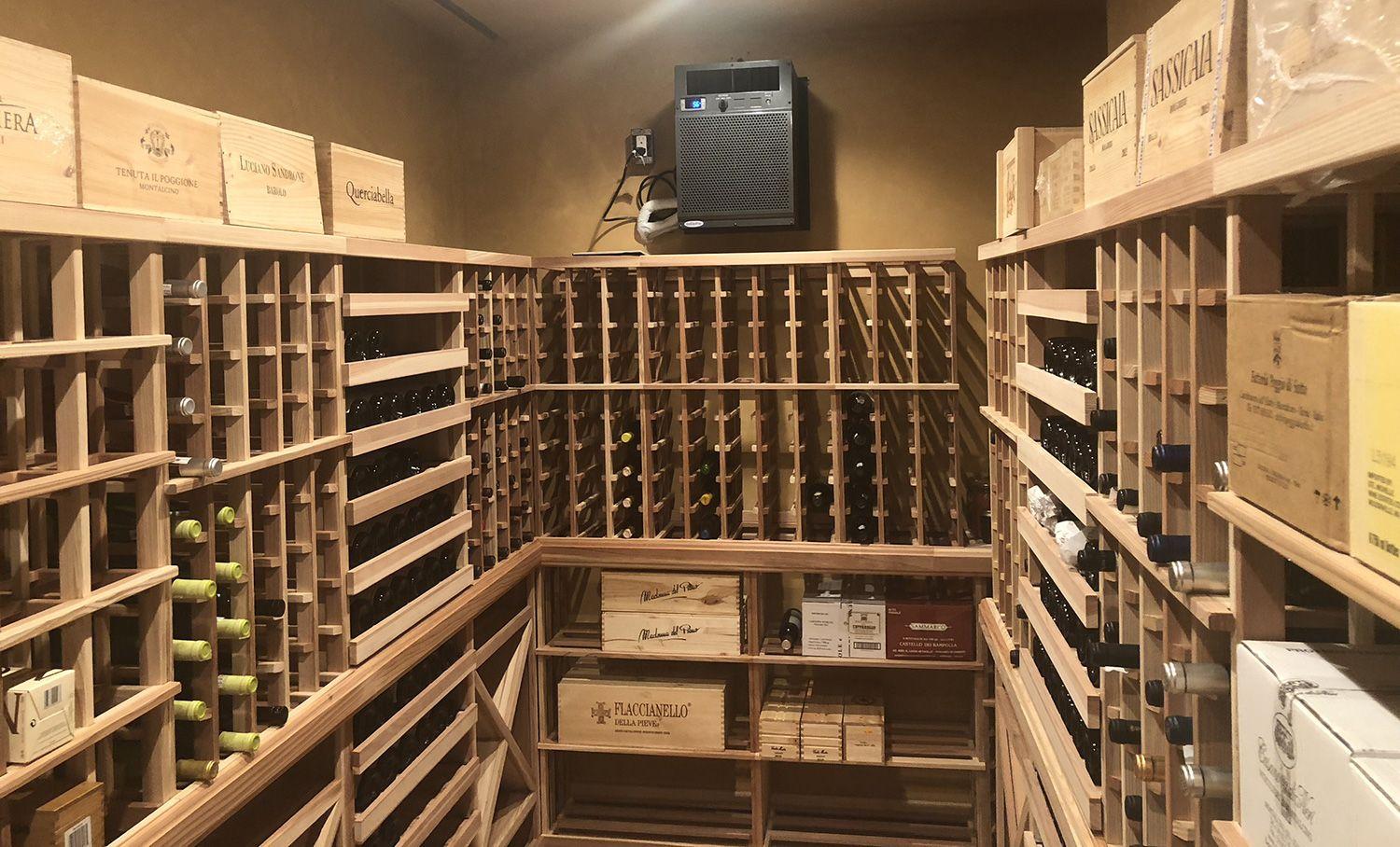 Practical wood wine storage