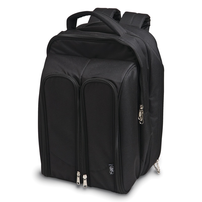 Picnic backpack for 2 with flask outlet