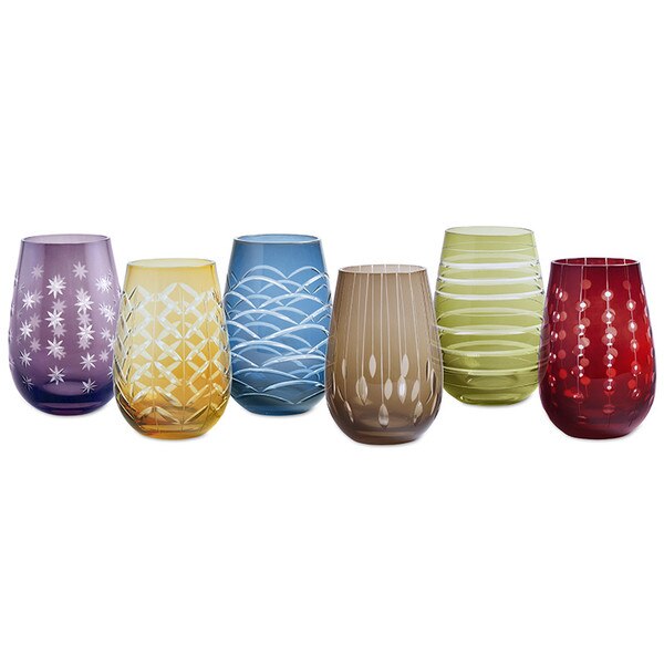 Mikasa Cheers Stemless Martini Glasses Set of 4