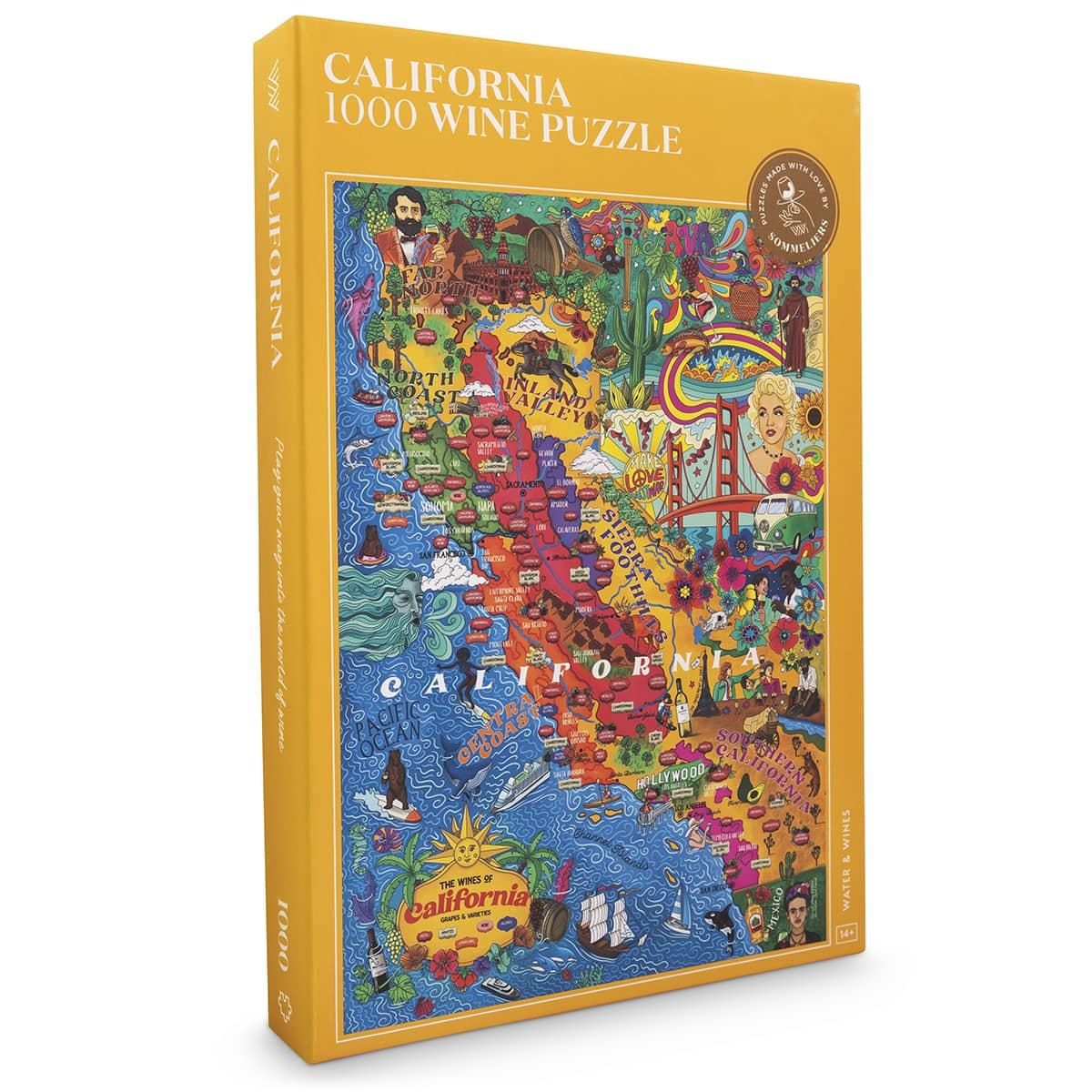 カリフォルニア 1000ワインパズル Amazon.com: California Wine Puzzle - Hand-Drawn Jigsaw 1000 Piece