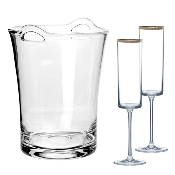 Cylinder Toasting Flutes Set