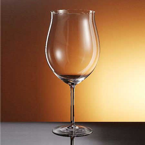 Grand Pinot Wine Glass with Lid Shimmer Orange