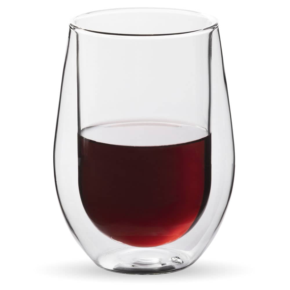 Bodum Double-Walled Stemless Red Wine Glass + Reviews