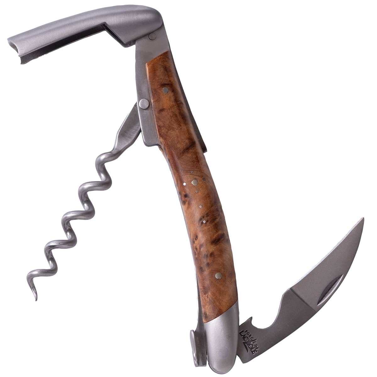 Forge de Laguiole Corkscrew Thuya Etched #37026 | IWA Wine