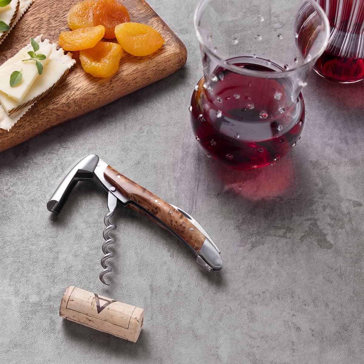 Forge de Laguiole Corkscrew Thuya Etched #37026 | IWA Wine