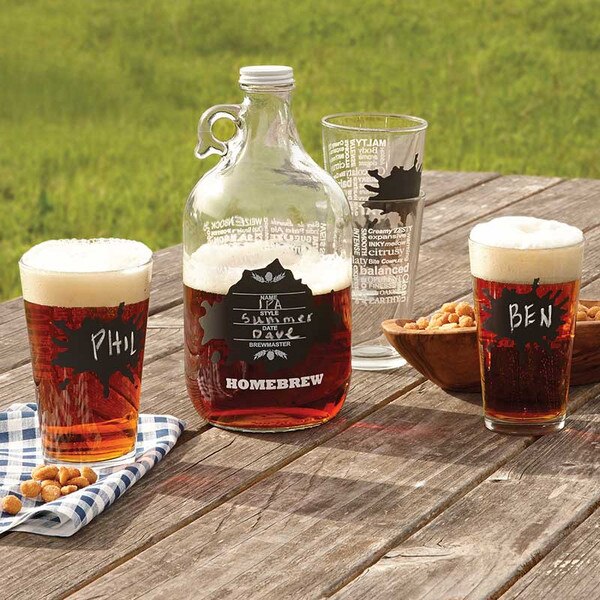 Growler and 4 Pint Glasses 7577 IWA Wine Accessories