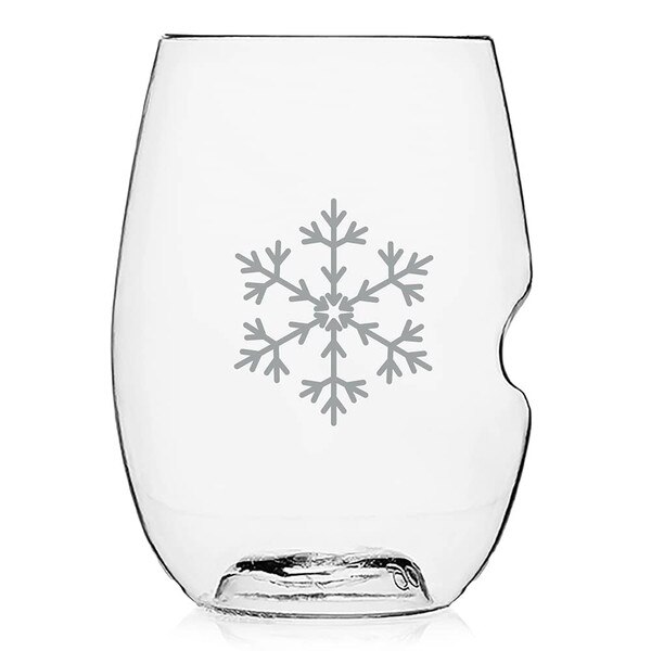 Holiday Stemless Wine Glass Set