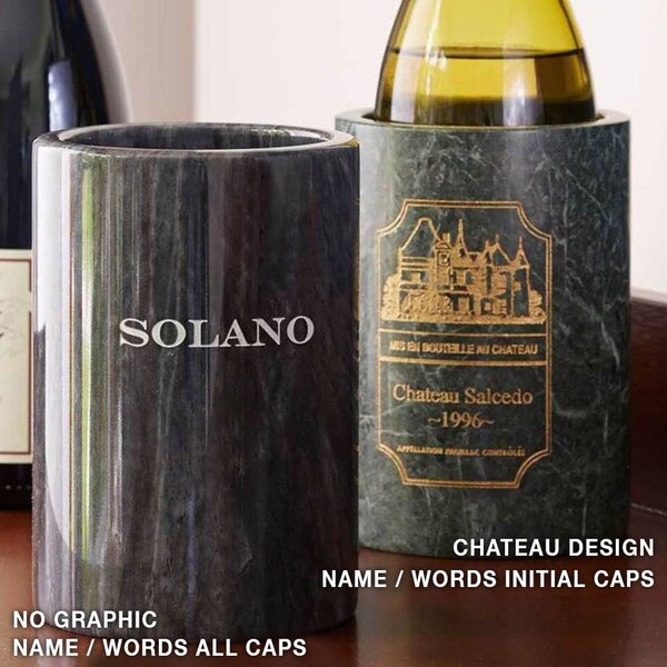 Laser Etched Marble Chiller 6558 IWA Wine Accessories