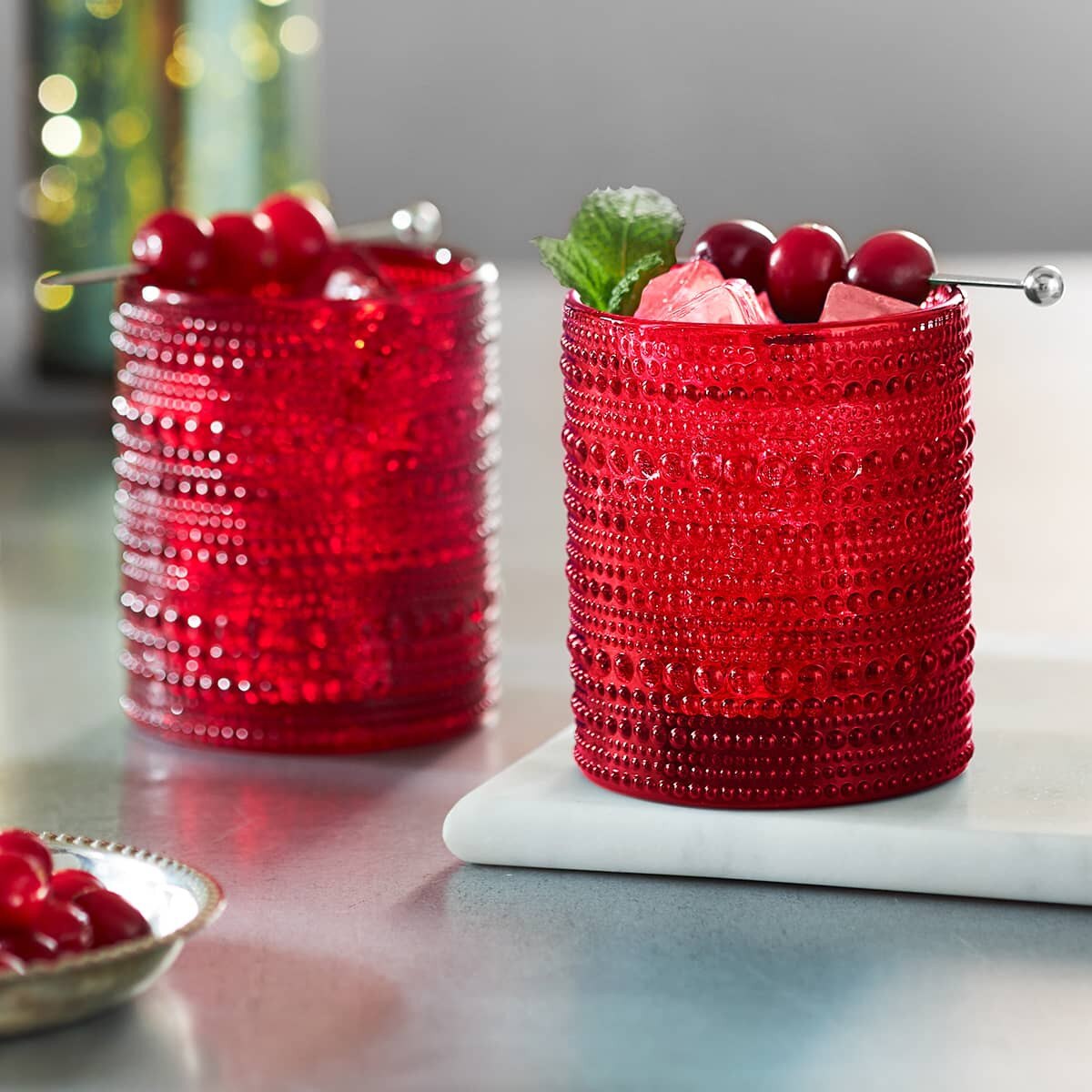 Jupiter Beaded Tumblers Red 36535 IWA Wine Accessories