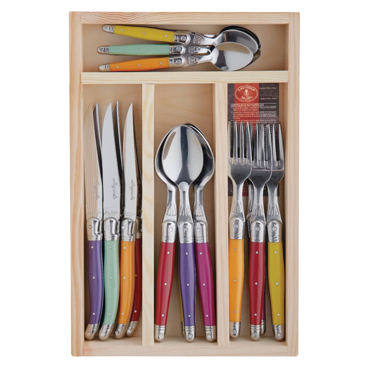 Laguiole Flatware Multicolor #27115 | IWA Wine