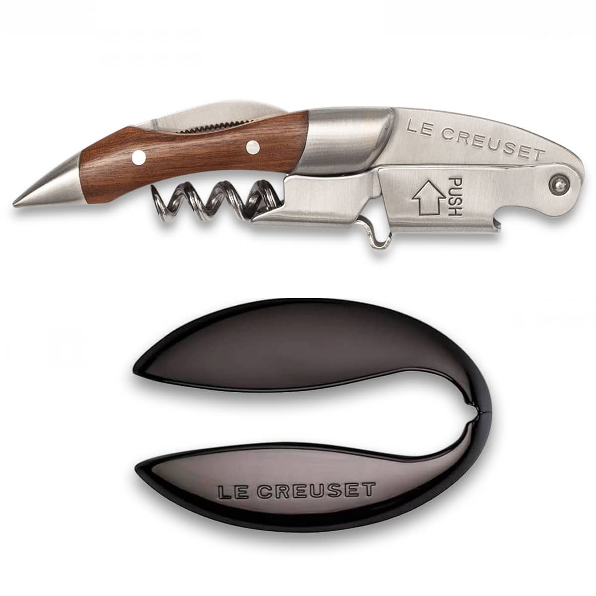Le Creuset Waiters Corkscrew + Foilcutter #35850 | IWA Wine