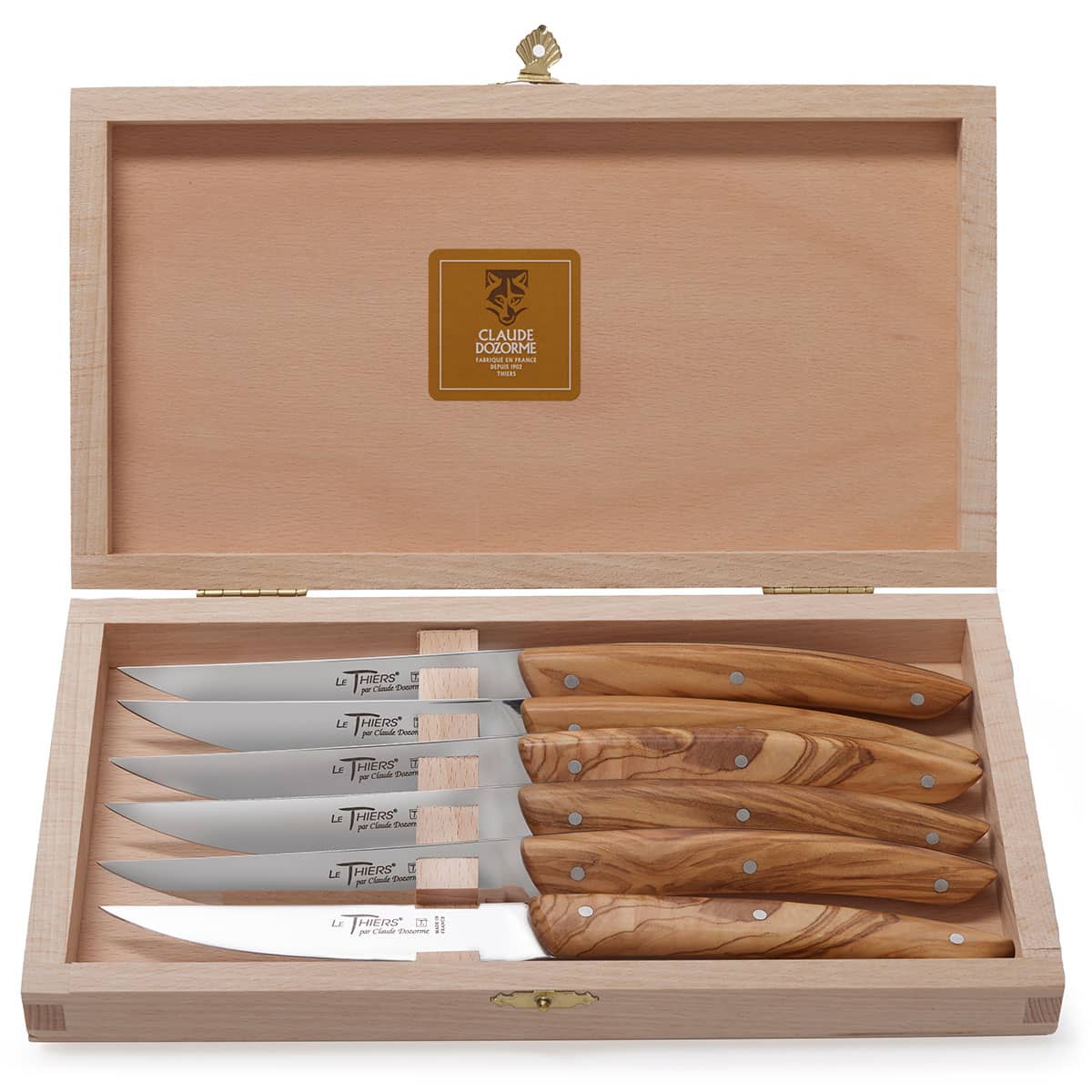Le Thiers Steak Knives Olivewood #36783 | IWA Wine