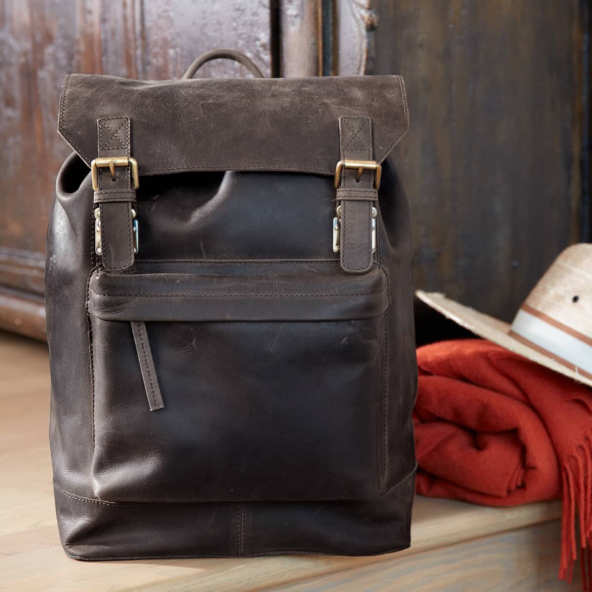 brown leather wine backpack Leather Wine Backpack 2 Bottle Brown #27367