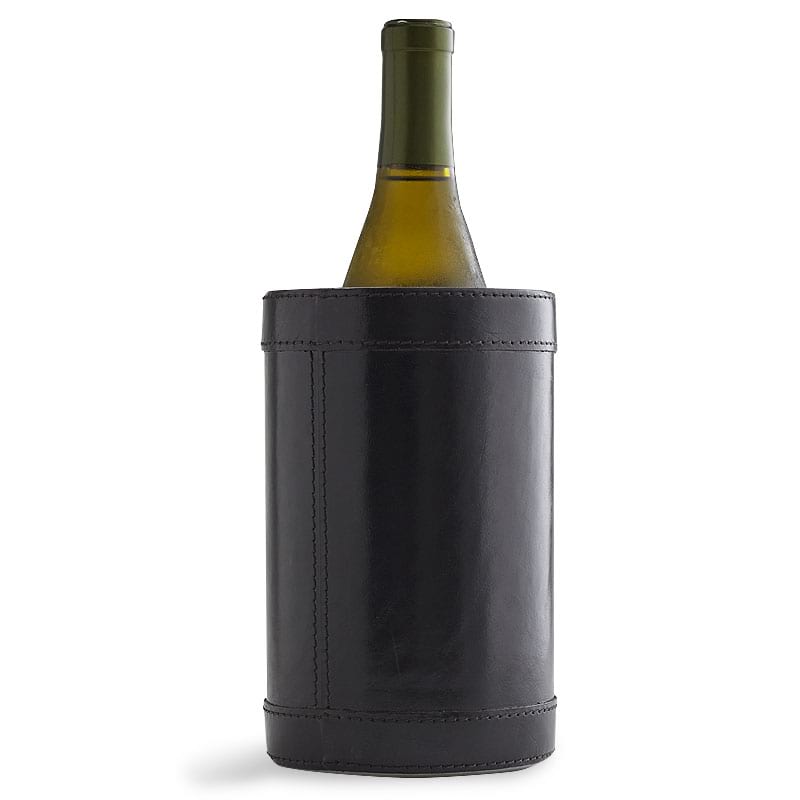 Leather Wine Chiller Black #25679