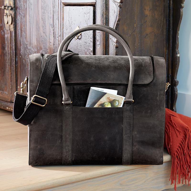 Leather Wine Duffel Bag #27368 | IWA Wine
