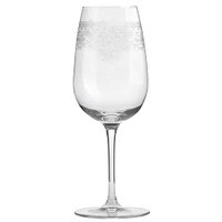 Lucca Etched White Wine Glasses Set of 6